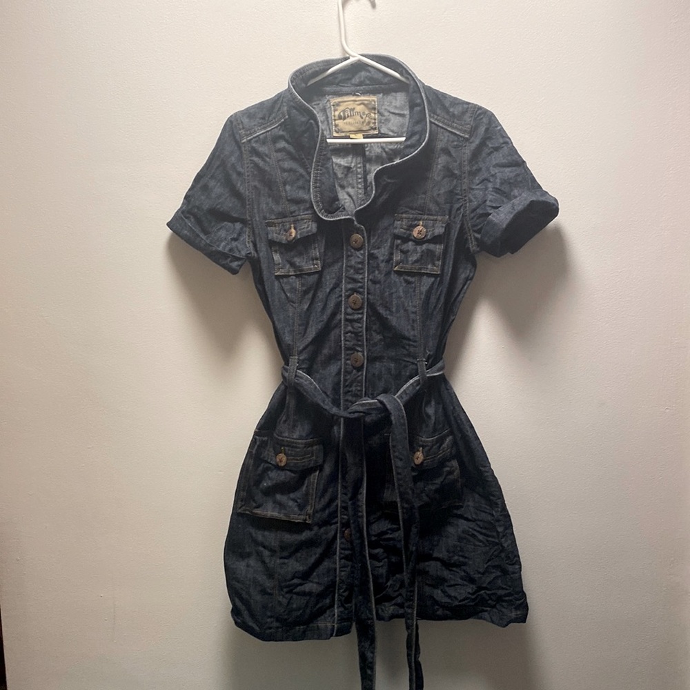 Women’s Fillmore California denim boho cowgirl western dress large